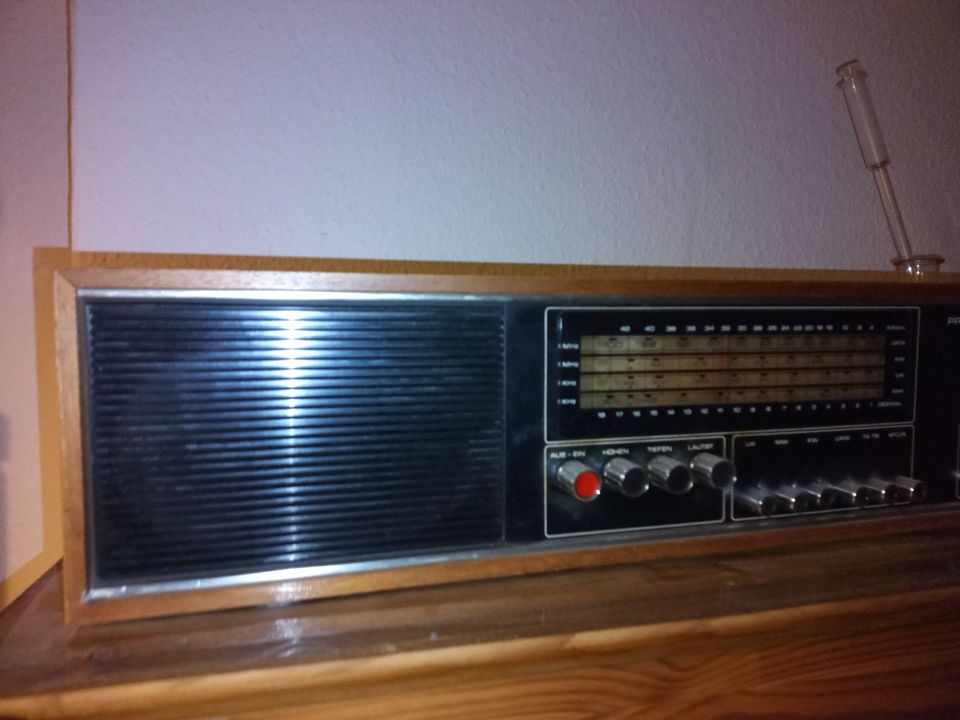 Altes DDR Radio Holzverkleidet in Berlin