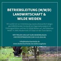Betriebs-/ Teamleitung Landwirtschaft & Wilde Weiden Brandenburg - Wustermark Vorschau
