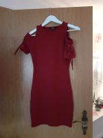 Kleid Bordeaux XS Jennyfer Schulterfrei Nieten Cold Shoulder Midi Bayern - Penzberg Vorschau