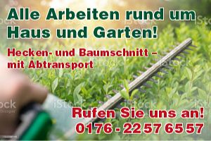 Gärtner,Gartenarbeiten,Hecke,Baumschnitt,Laub,Schuppenabriss,Zaun in Leipzig