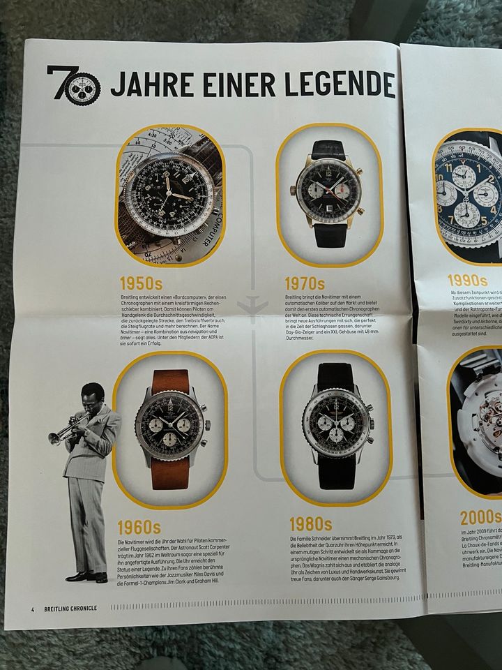 Breitling Chronicle - 70 Jahre Navitimer Sonderausgabe in Berlin