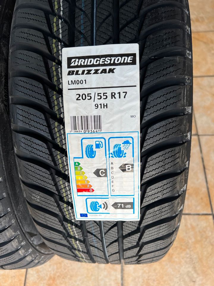 205/55R/17 91H Bridgestone Blizzak LM001 MO inkl.Montage NEU in Aschaffenburg