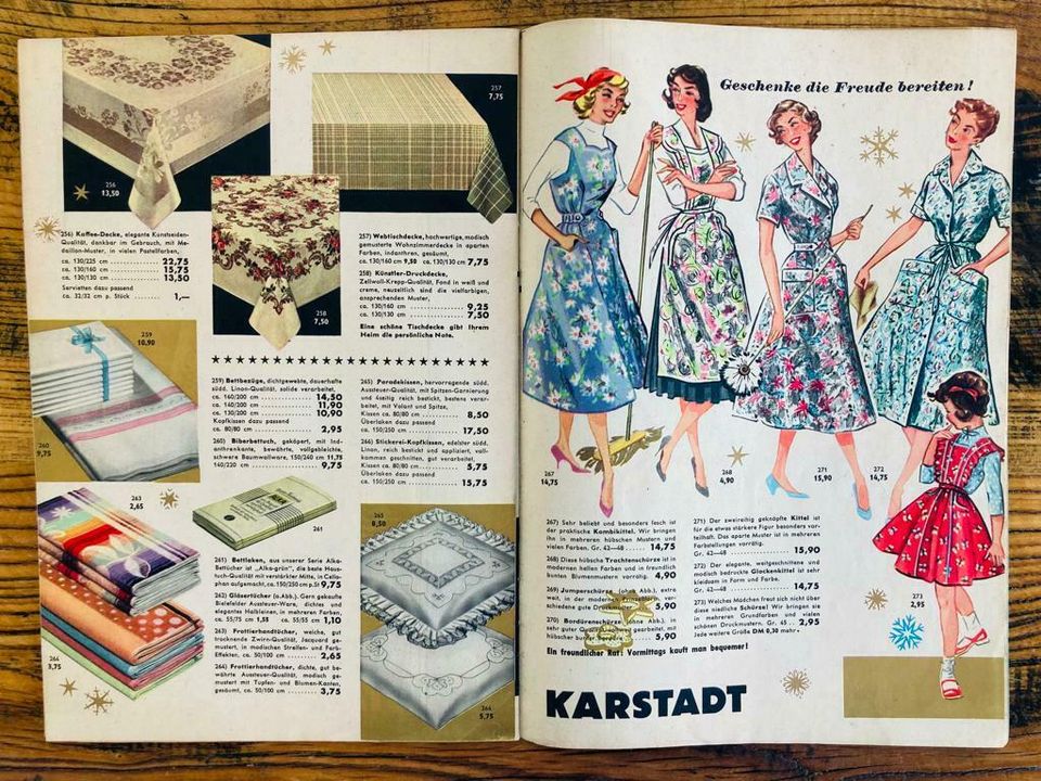 Karstadt Werbeprospekt aus dem Jahr 1956, 16 Seiten in Preetz