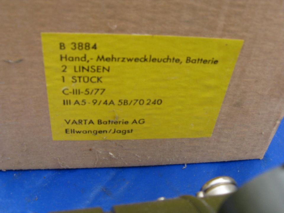 Handlampe BW Neu Verpackt in Volkmarsen