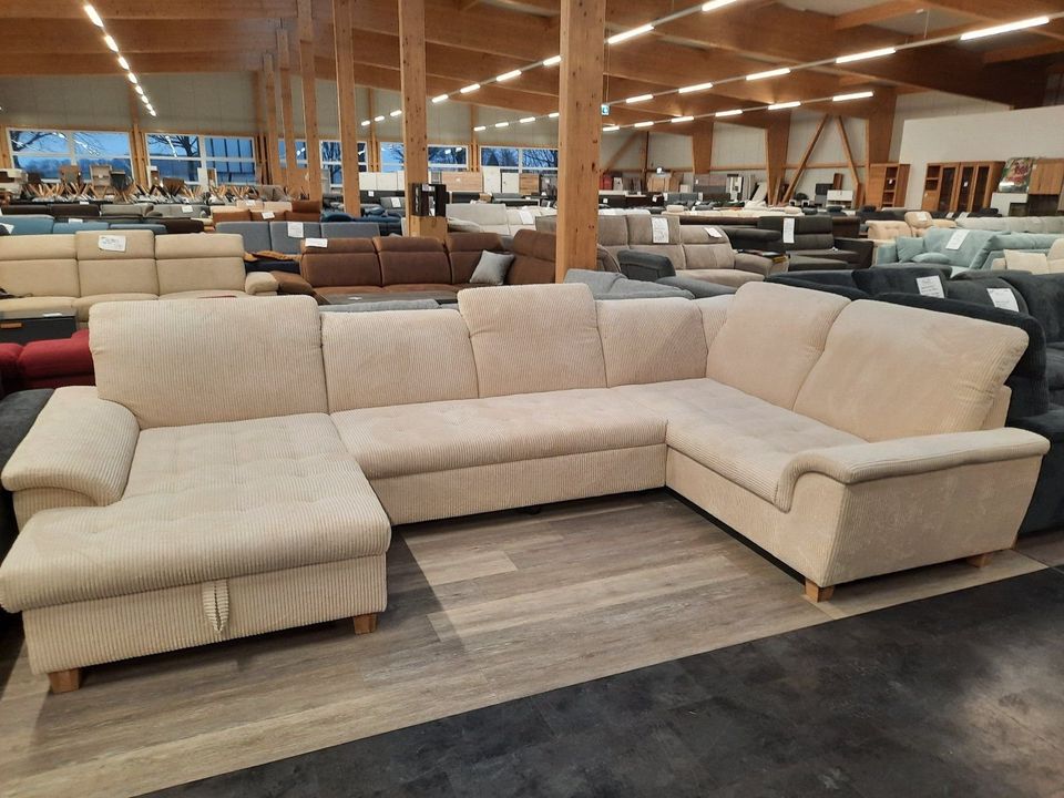 Wohnlandschaft Kopf-,Bett-Funktion 3 Farben Sofa UVP 3849,- NEU in Bielefeld