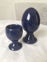 Eierbecher und Salzstreuer, Keramik, blau, Set Dresden - Klotzsche Vorschau