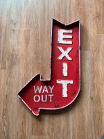 Blechschild Kare 34541 Wandschmuck Exit Schild Emaille Industrial Nordrhein-Westfalen - Alsdorf Vorschau