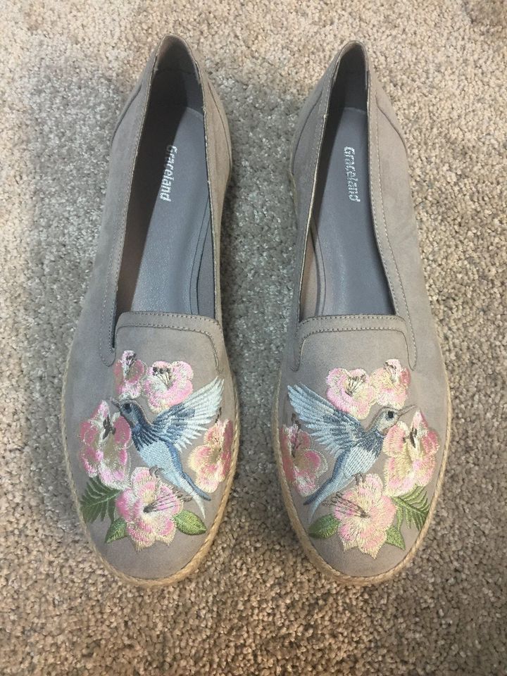 Graceland Kolibri Schuhe/Ballerina gestickt *NEU* in Schwanstetten