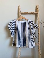 Zara Shirt Gr. 128 T-Shirt Bluse weiß blau Schleswig-Holstein - Maasbüll Vorschau