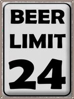 Blechschild 40 x 30 cm Beer Limit 24 Bayern - Neuhaus am Inn Vorschau