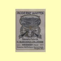 Waffenkatalog 1910 Burgsmüller Waffen Gewehre Historisch 18€* Baden-Württemberg - Obermarchtal Vorschau