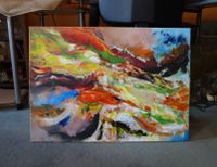 Kunst Abstrakt Acrylbild Malerei Leinwand Unikat 70x50 Hessen - Obertshausen Vorschau