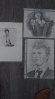 verschiedene Bleistifzeichnungen mit David Bowie Motiv Wandsbek - Gartenstadt Vorschau