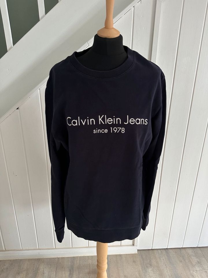 Calvin Klein Herren Pullover blau XL Hoody in Rostock