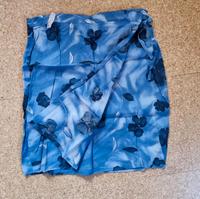 Damen Wickelrock kurz Gr. 38 blau mit Blumen Thüringen - Magdala Vorschau