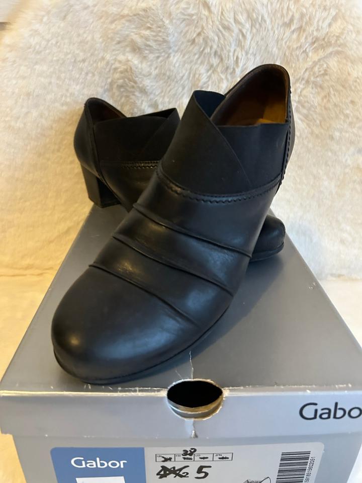 Gabor Leder Stiefelette Stiefel Boots Gr. 38 schwarz 24,-€ in Moers