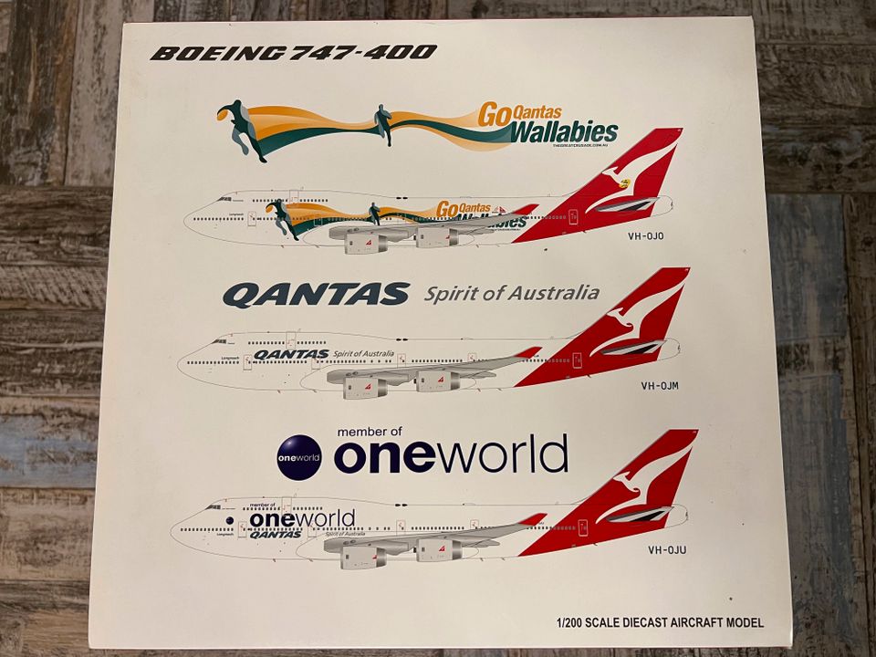 JC Wings 1:200 Boeing 747-400 Qantas "Spirit of Australia" NEU! in Berlin