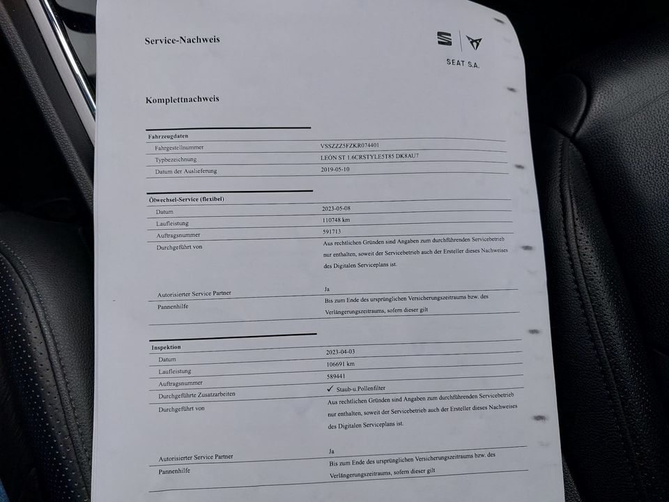 SEAT Leon Style+Ratenzahlung ohne Bank+Tüv Neu+Automatik+ in Barsinghausen