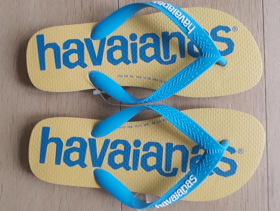 Havaianas Flip Flops Neu 37 38 Zehentrenner Sandalen Brasil 35 36 in Waltershausen