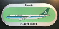 Airbus Sticker Saudia A300-600  Selten ohne Streifen Triebwerk Kreis Pinneberg - Halstenbek Vorschau