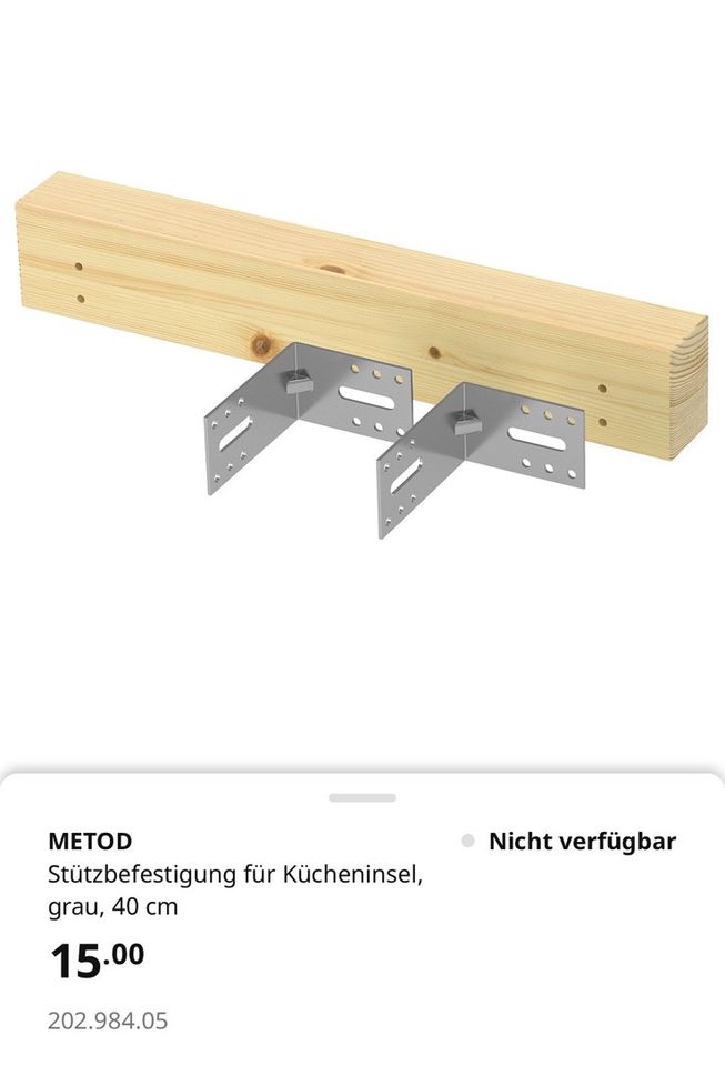 Metod Stützbefestigung Ikea Küche in Weimar