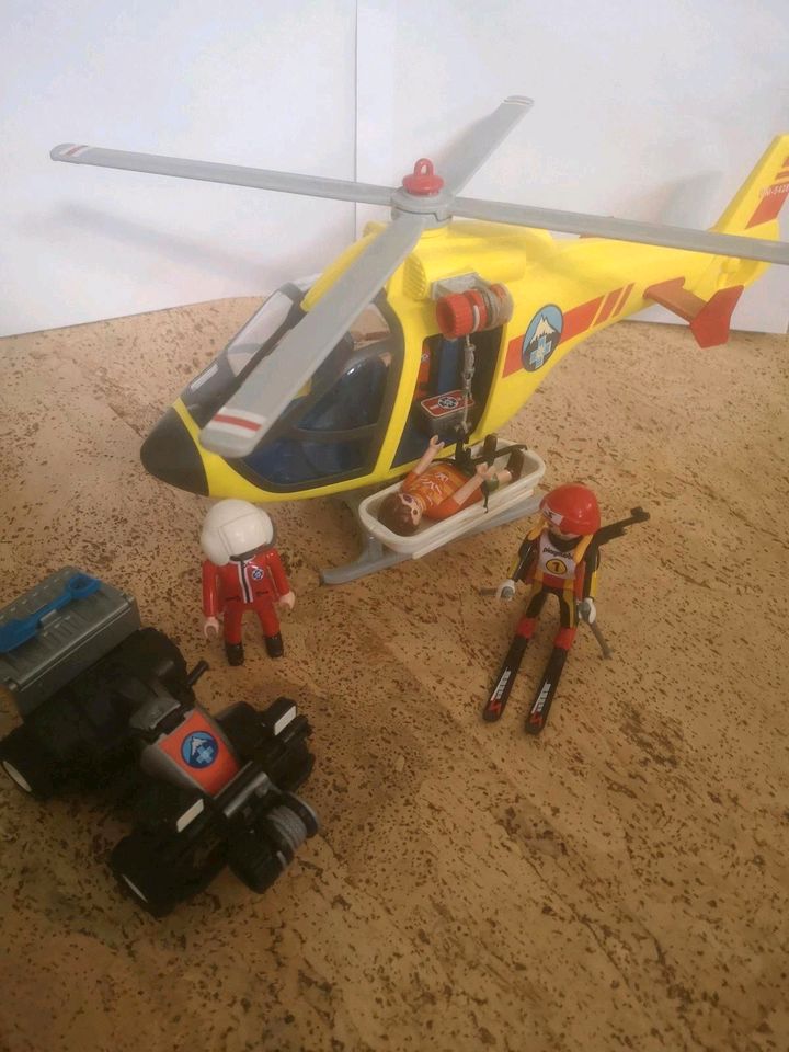 2 Sets: Playmobil 5428 Helikopter Bergrettung u. 5429 Bergr. Quad in Hildburghausen