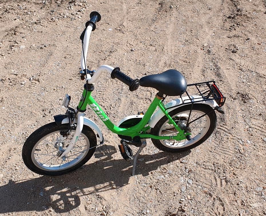 Kinderfahrrad BIBI Bachtenkirch 14 Zoll grün in Angermünde