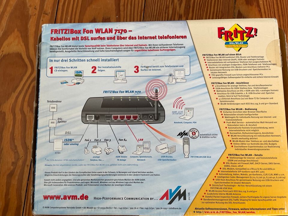 Fritz!Box Fon WLAN 7170 in Kiel