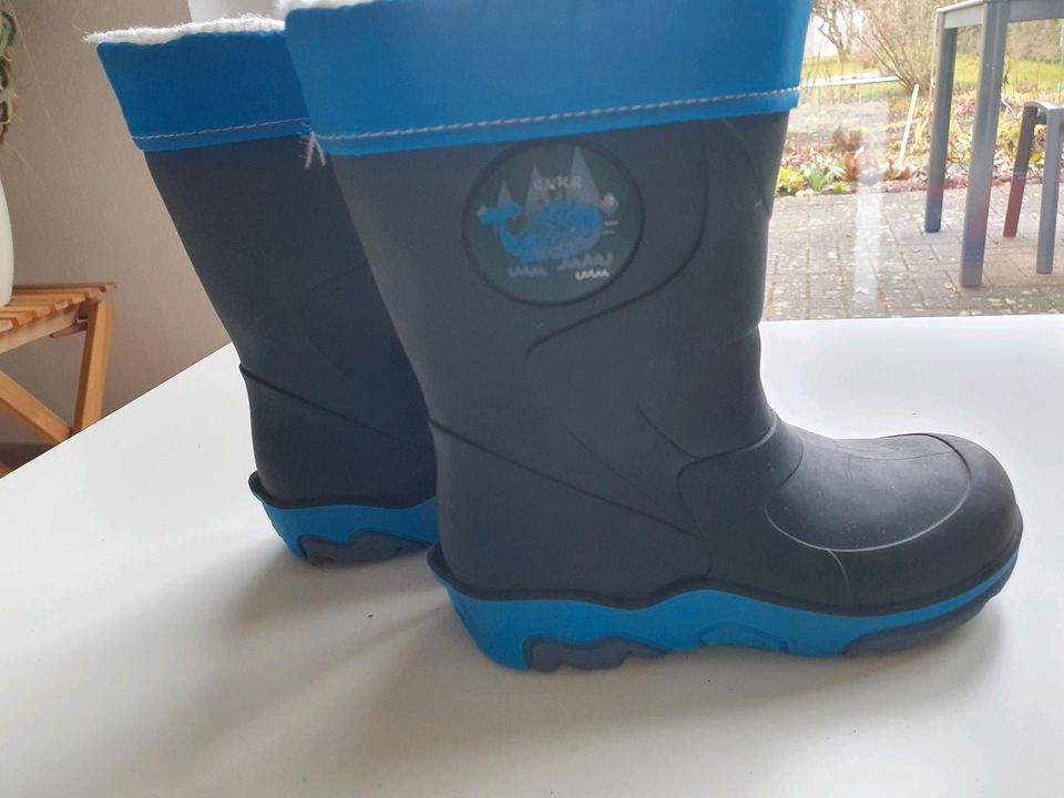 Gummistiefel gefüttert (Futter herausnehmbar) für Kinder Gr. 25 in München