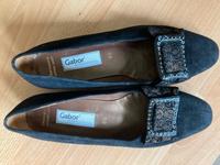 Ballerinas, Nubukleder, schwarz, Gabor, 6 ½, wie neu Thüringen - Jena Vorschau