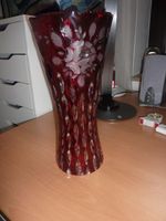 Bleikristall Blumenvase rot Nordrhein-Westfalen - Erftstadt Vorschau