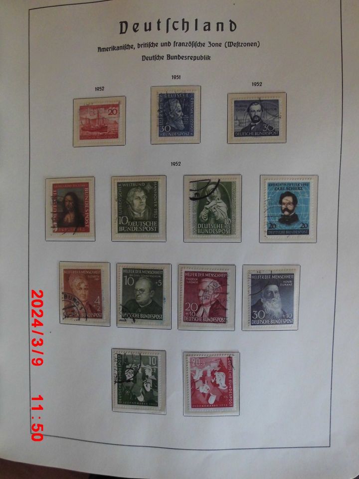 Bundsammlung v. 1949-1979 gest. kompl. KW ca. = 3.300 €. in Ottersberg