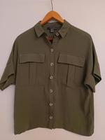 Damenbluse (Bluse neu Kurzarmbluse Khaki Oversize Grün) Niedersachsen - Celle Vorschau