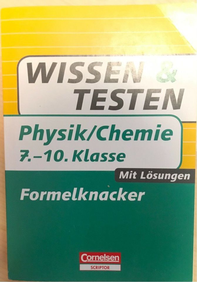 Wissen & Testen. Physik/ Chemie 7.-10. Klasse. Neu in Gemmrigheim