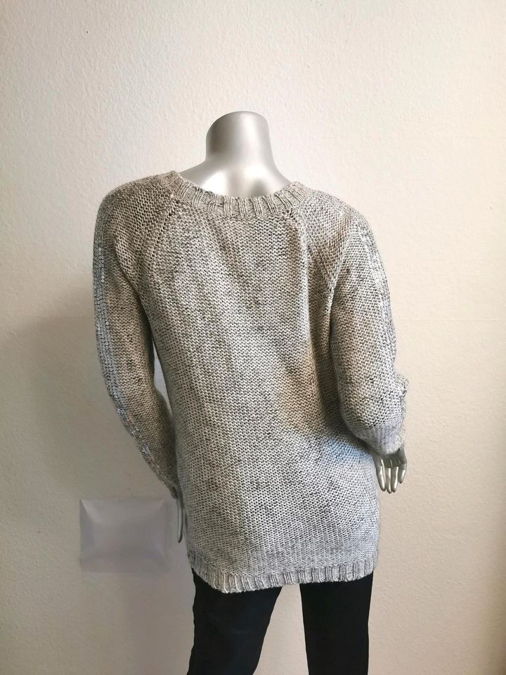 Toller VILA Pailletten Pullover Grau Gr. S 36, wie Neu in Dornstetten