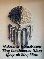 Makramee Lebensbäume Hochzeit Geburt Blau Weiß Köln - Köln Merheim Vorschau