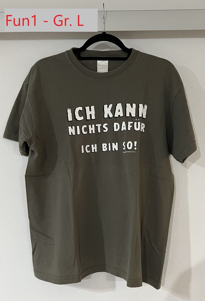 Fun T-Shirts Größe L + Größe XL in Eltmann