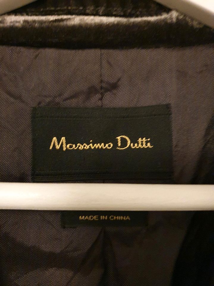 Blazer Samt grau Massimo Dutti in Holzgerlingen