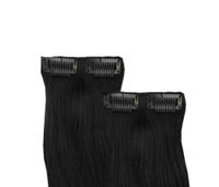 2 x Clip In Extensions Tressen mit je 2 Clips in 50cm, SCHWARZ Duisburg - Duisburg-Mitte Vorschau