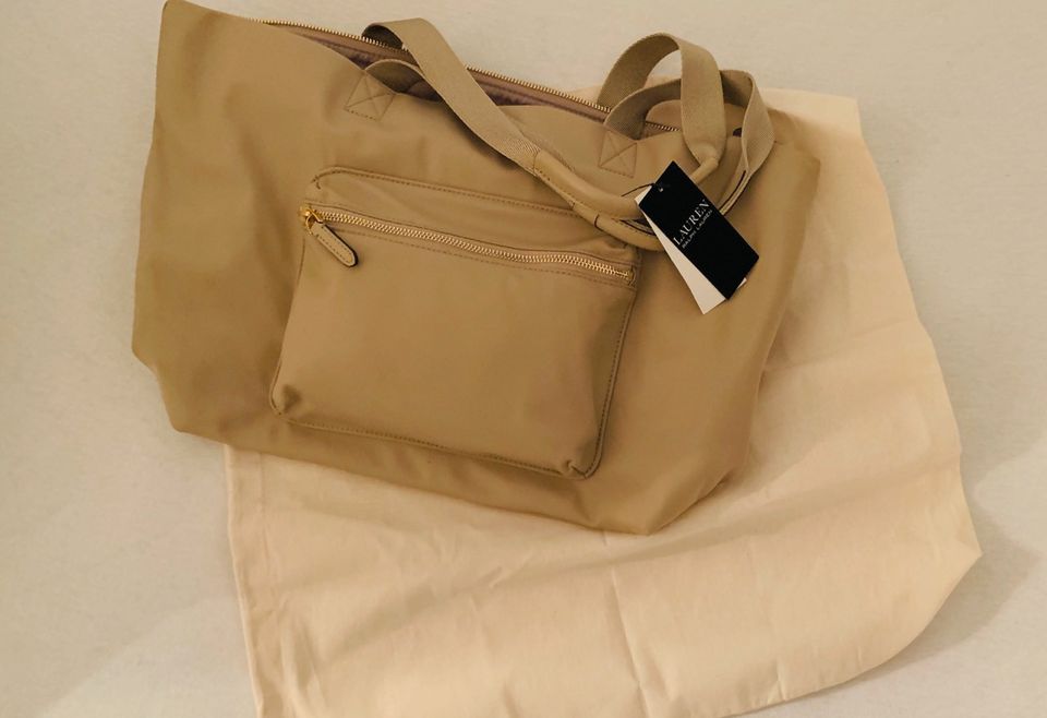 Ralph Lauren Tote Tasche Shopper Canton beige NEU Etikett in Hamburg