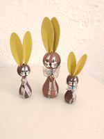 Osterhase DDR Erzgebirge alt Holz Figur 3er Set Ohren Pappe Bayern - Gebenbach Vorschau