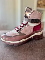 Högl High Sneaker Stiefelette Leder Lackleder rosé, Gr. 36 Sachsen - Lichtenau Vorschau