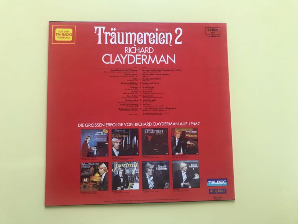 LP Vinyl Schallplatte Richard Clayderman Träumereien 2 in München