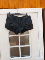 Schwarze Fetzenjeans für 2.50E Sachsen-Anhalt - Röblingen am See Vorschau