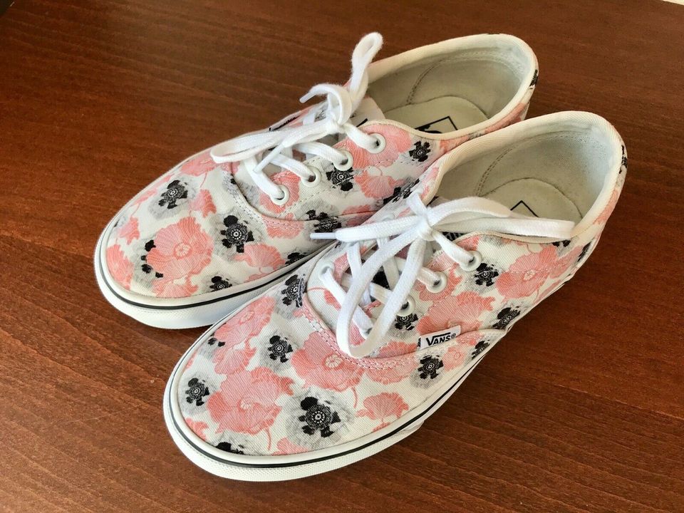 Vans Doheny Platform Plateau Floral Sneaker weiß rosa Gr. 38 in Weiden (Oberpfalz)