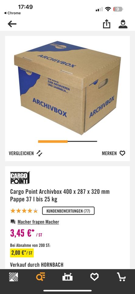 20 x Archivboxen / Umzugskartons in Hofheim am Taunus