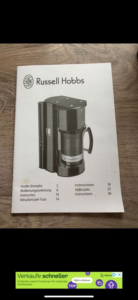 Kaffeemaschine Russel Hobbs in Bakum