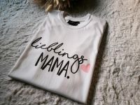 Neues T-Shirt "lieblings MAMA" in S Longshirt weiss Rheinland-Pfalz - Kirchen (Sieg) Vorschau