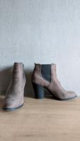Stiefeletten mit Absatz, ca. 9 cm hoch, Taupe/Schwarz, Gr 41 Sachsen - Reichenbach (Vogtland) Vorschau
