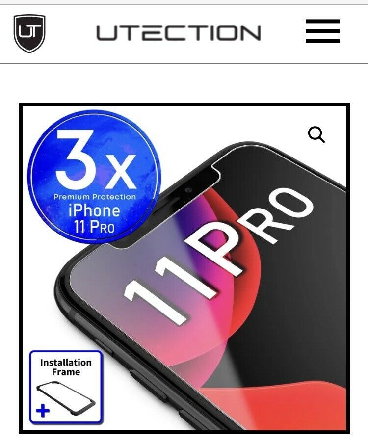 Utection Displayschutzfolie 3x für iPhone 11 (PRO) / X / XS in Helmstedt